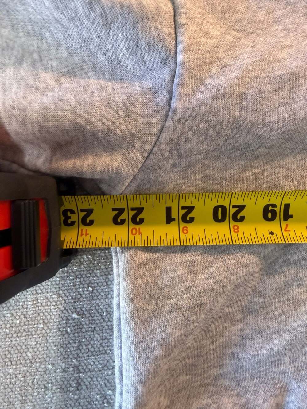 Tommy Hilfiger Sport Logo Tape Hoodie Gray Size L/G - Picture 4 of 6